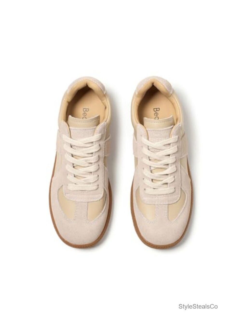Women's Retro Leather Fashion Sneakers with Sheepskin Insole Lace-Up